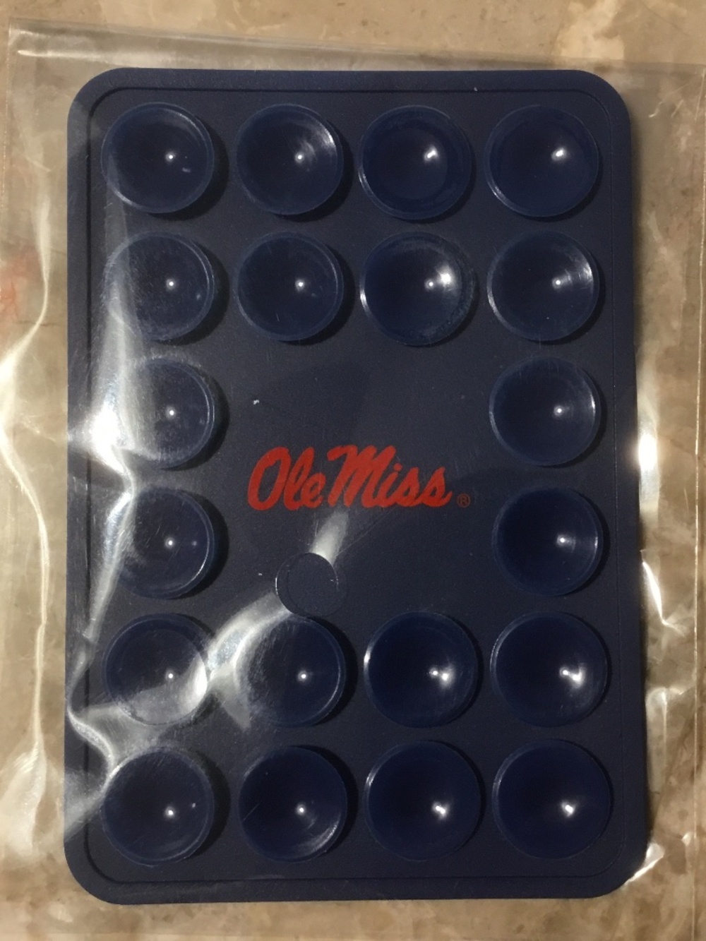 Ole Miss Suction Phone with adhesive backing (Hotty Toddy)